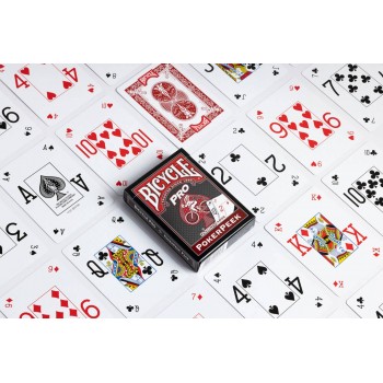 Bicycle Pro Poker Peek pokerio kortos Raudonos